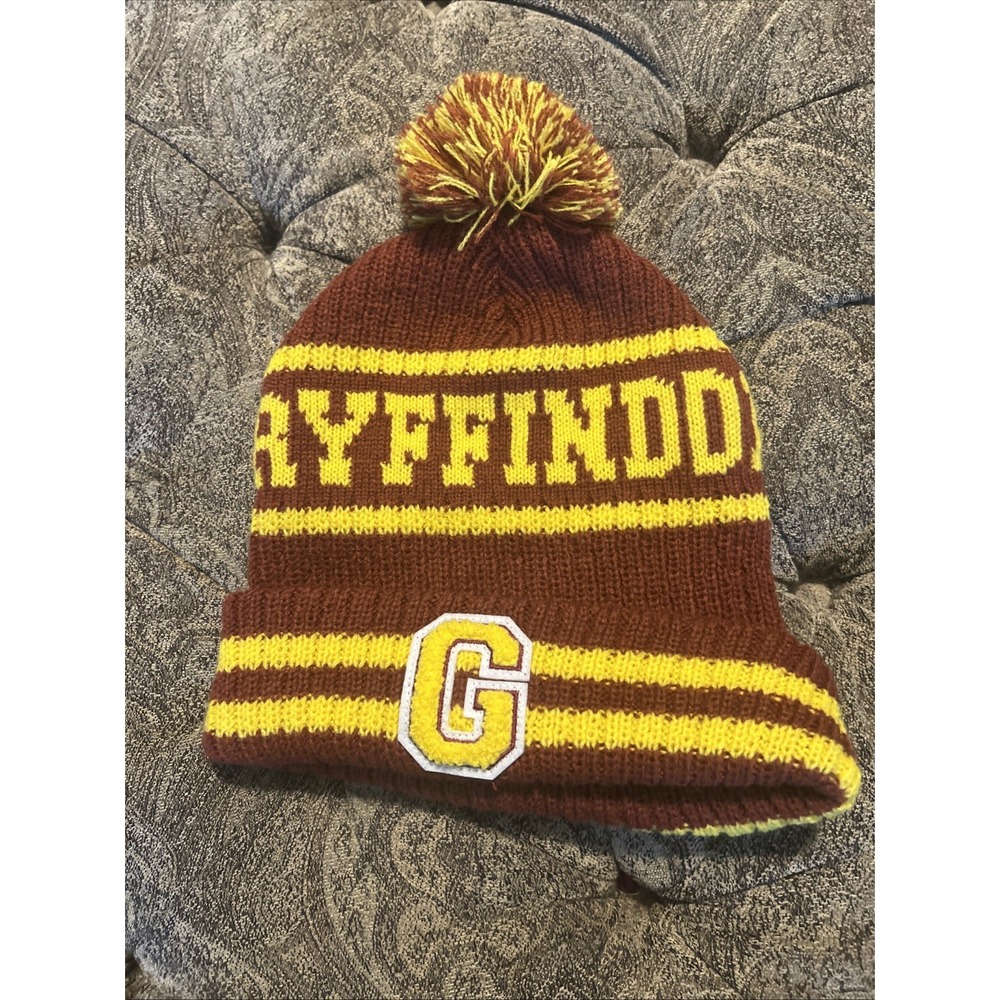 Harry Potter Team Gryffindor Knit Stocking Hat Wizard Perfect Condition‎